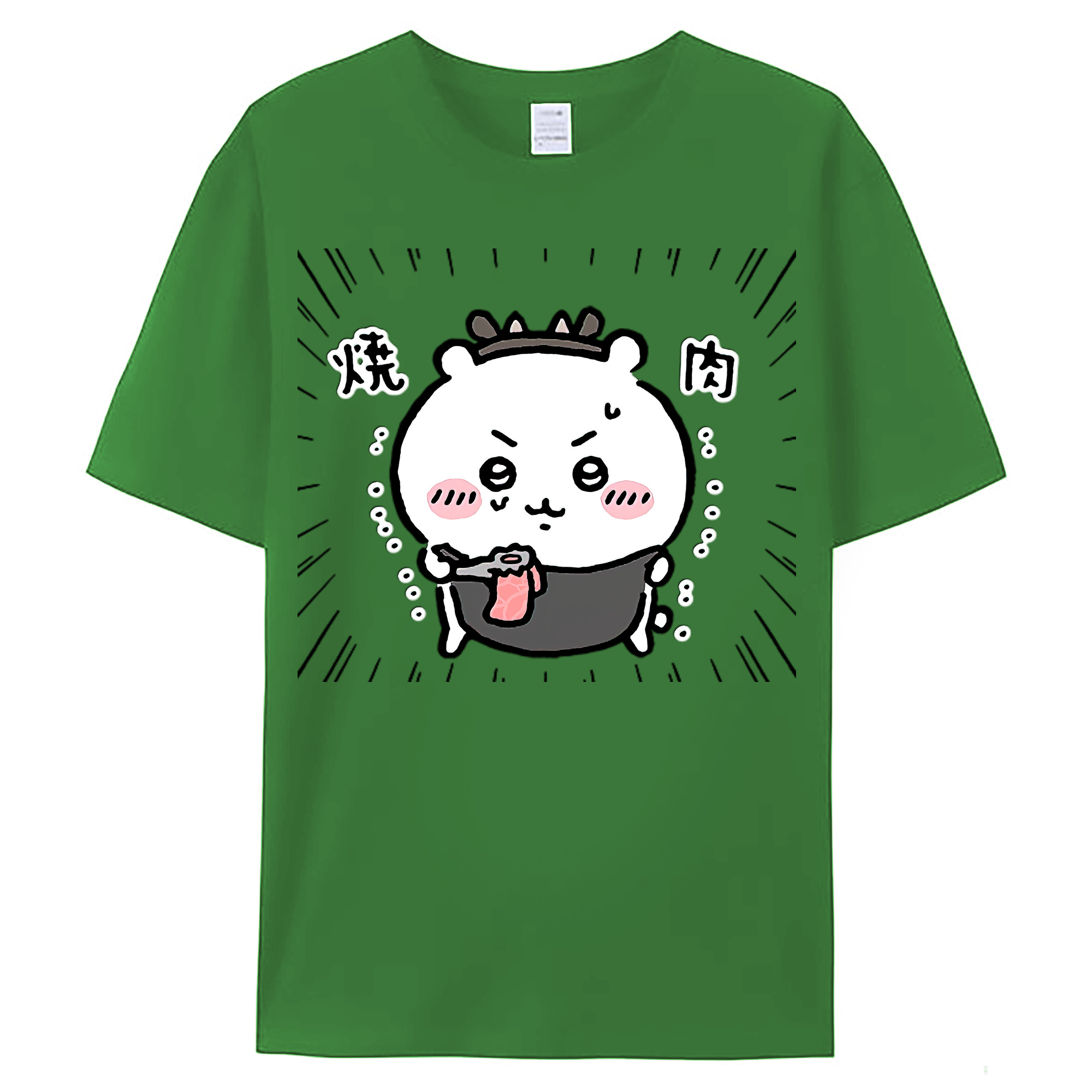 （画像用） ちいかわ ちいかわ Chii-kawa chiikawa レディースカジュアルプリントTシャツ（綿100％）